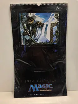 MAGIC THE GATHERING 1996 CALENDAR, 11" X 17". Factory Sealed - Image 1