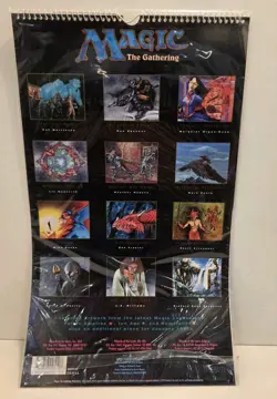 MAGIC THE GATHERING 1996 CALENDAR, 11" X 17". Factory Sealed - Image 2