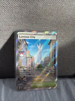 Pokemon Lumiose City 111/088 Full Art Holo Secret Rare Trainer Stadium English - Image 1