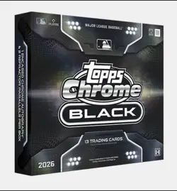 2026 Topps Chrome BLACK Baseball Hobby Box Factory Sealed Presale - Image 1