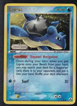Pokemon Lapras 8/92 Legend Maker Holo Reverse Stamped - Image 1