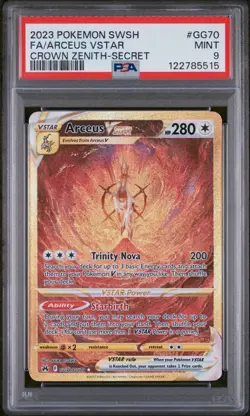 2023 Pokemon Crown Zenith Arceus Vstar PSA 9 Mint #GG70 Englisch Secret Rare - Image 2
