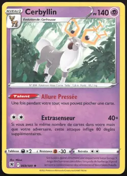 Carte Pokemon Cerbyllin 069/189 Astres Radieux Francais - Image 1