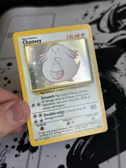 Pokemon Chansey 3/102 Holo 1999-2000 4th Print Base Set - Image 3