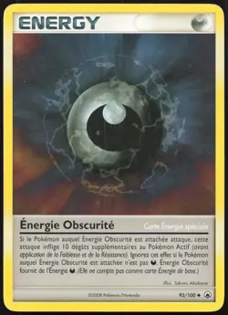 Carte Pokemon Energie Obscurite 93/100 Aube Majestueuse Francais - Image 1