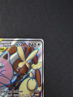 Pokemon TCG Mega Lopunny & Jigglypuff GX Cosmic Eclipse 225/236 Mint Condition - Image 5