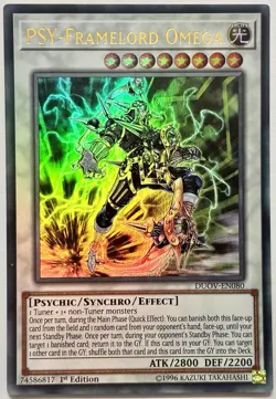 DUOV-EN080 PSY-Framelord Omega - Ultra Rare 1st Edition Near Mint YuGiOh Card - Image 1