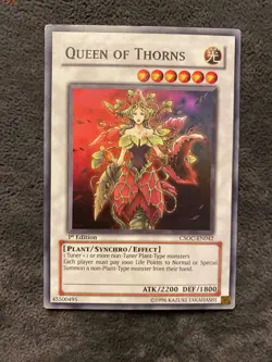 CSOC-EN042 Queen of Thorns LP Super Rare Yugioh 1st - Image 1