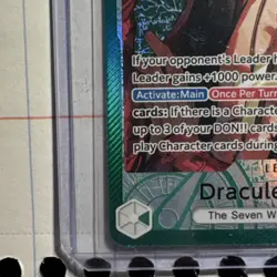 Bandai One Piece CCG: Dracule Mihawk Leader OP14-020 HOLO 5000 ATK - Image 5