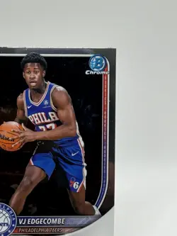 2025-26 Bowman Chrome VJ Edgecombe Rookie #BCV-3 76ers - Image 5