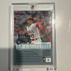 2019 Topps Finest - Finest Blue Chips Shohei Ohtani #FBCSO - Image 3