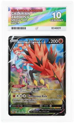 Galarian Zapdos V TG19/TG30 Swsh10 Astral Radiance Trainer Gallery ACE 10 ✊ - Image 1