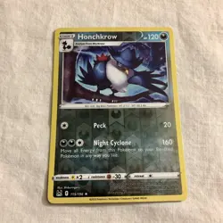 Honchkrow 115/196 Reverse Holo Rare SWSH11 Lost Origins NM Pokemon card - Image 1
