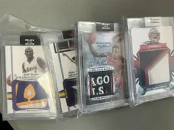 Lot of (4) Custom Patch Run & Gun Cards Wemby Kobe Brady Jordan Custom Patch - Image 1