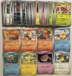 2025 Pokemon TCG Destined Rivals 80 Card Partial Set No Dupes Magikarp Psyduck + - Image 1