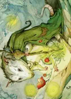 MTG Tender Wildguide Bloomburrow Art Art Card NM - Image 2