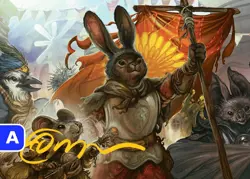 MTG Valley Questcaller Bloomburrow Art Art Card *signed* NM - Image 1