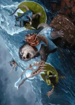 MTG Valley Floodcaller Bloomburrow Art Art Card NM - Image 2