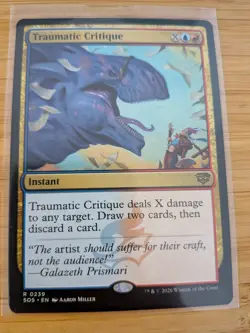 MTG Traumatic Critique 0239 Secrets of Strixhaven M/NM Free UK P&P - Image 1