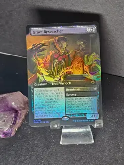 MTG GRAVE RESEARCHER EXT ART RARE SOS 0325 REANIMATE COMBO MINTY! - Image 1