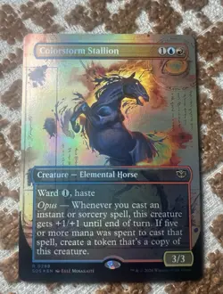 Colorstorm Stallion - FOIL - Borderless Field Notes Secrets Of Strixhaven - 299 - Image 1
