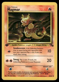Magmar 39/62 1st Edition Fossil Uncommon NM EBAY LIVE MONDAY - Image 1