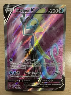 Pokemon TCG Inteleon VMAX Fusion Strike Holo Ultra Rare 180/192 Near Mint - Image 1