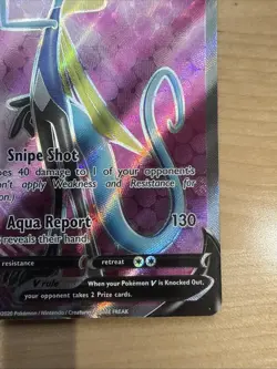 Pokemon TCG Inteleon VMAX Fusion Strike Holo Ultra Rare 180/192 Near Mint - Image 5