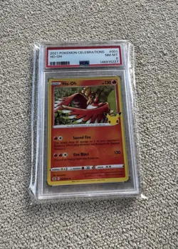 2021 Pokemon Celebrations Ho-Oh #001 PSA 8 - Image 1
