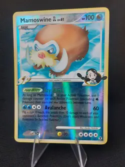 Mamoswine GL 27/111 - Reverse Holo Rising Rivals Rare Pokemon TCG 2009 - LP - Image 1
