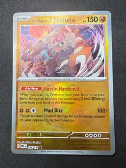 Bloodmoon Ursaluna 054/131 | Pokemon Prismatic Evolutions | Master Ball | NM - Image 1