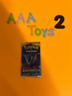 Pokemon TCG Sun & Moon Base Set Sealed Booster Pack - Solgaleo Art - Image 1