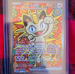Meowth ex 121/088 Journey Together Double Rare Full Art Holo Pokemon TCG - Image 1