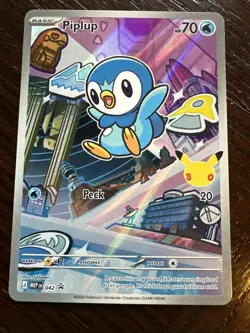 Piplup 042 First Partner Illustration Collection Promo Pokemon English NM MEP - Image 1