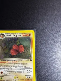 Pokemon TCG Dark Dugtrio 1st Edition Holo Rare Team Rocket 6/82 2000 Wizards - Image 3