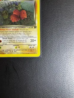 Pokemon TCG Dark Dugtrio 1st Edition Holo Rare Team Rocket 6/82 2000 Wizards - Image 4