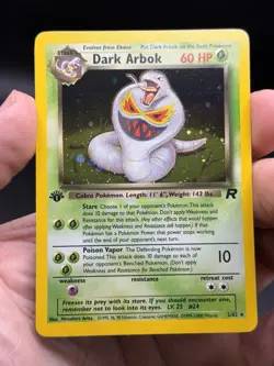 Dark Arbok 1st Edition Holo Rare 2/82 Team Rocket Pokemon English WOTC NM - Image 3