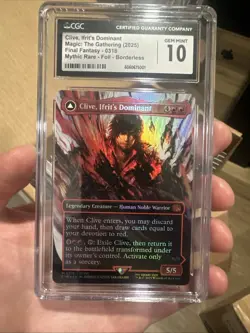 2025 MTG FINAL FANTASY CLIVE, IFRIT'S DOMINANT/IFRIT, WARDEN OF INFERNO CGC 10 - Image 1