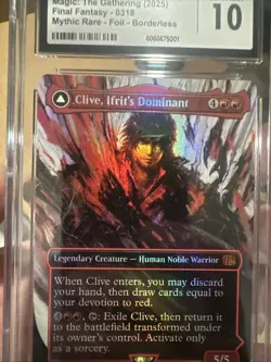 2025 MTG FINAL FANTASY CLIVE, IFRIT'S DOMINANT/IFRIT, WARDEN OF INFERNO CGC 10 - Image 4