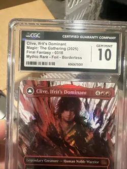 2025 MTG FINAL FANTASY CLIVE, IFRIT'S DOMINANT/IFRIT, WARDEN OF INFERNO CGC 10 - Image 5
