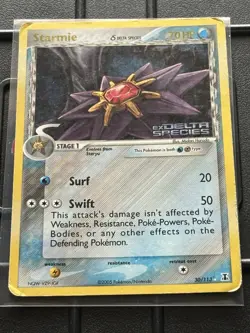Starmie 30/113 EX Delta Species Reverse Holo Rare Stamped Pokemon TCG - Image 1