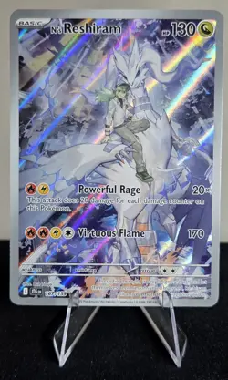 Pokemon N's Reshiram 167/159 Journey Together Illustration Rare NM - Image 1