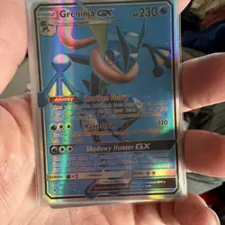 Pokemon Greninja GX SM-Forbidden Light Full Art Ultra Rare Holo 120/131 HP230 E… - Image 1
