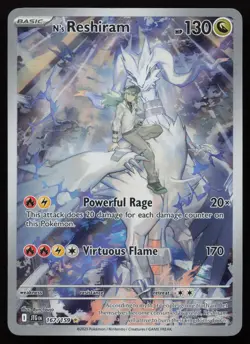 N's Reshiram 167/159 Illustration Rare Journey Together Pokemon English NM - Image 1