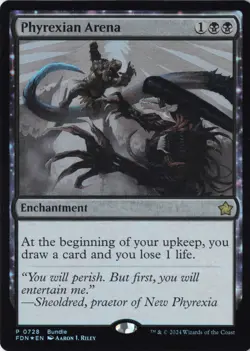 Phyrexian Arena (FDN Promo) Foundations Foil NM #728 MTG - Image 1