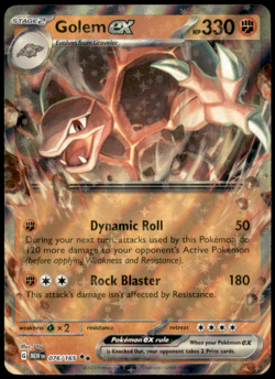 Golem ex 076/165 SV: Scarlet & Violet 151 Double Rare Holo LP Pokemon TCG - Image 1
