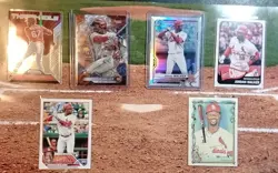 Player Lot 6 Cards Jordan Walker Rookie & Pre Rookie Refractor Prizm - Image 1