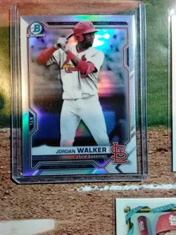 Player Lot 6 Cards Jordan Walker Rookie & Pre Rookie Refractor Prizm - Image 5