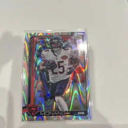 Topps 2024 Chrome Kyle Monangai Rookie #382 Chicago Bears NFL Football Card - Image 1