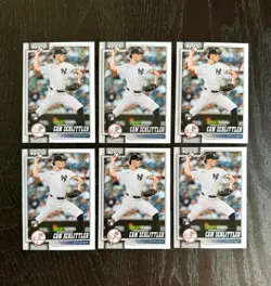Cam Schlittler 6 Card Lot 2026 Topps Series 1 #111 Yankees RC - Image 1